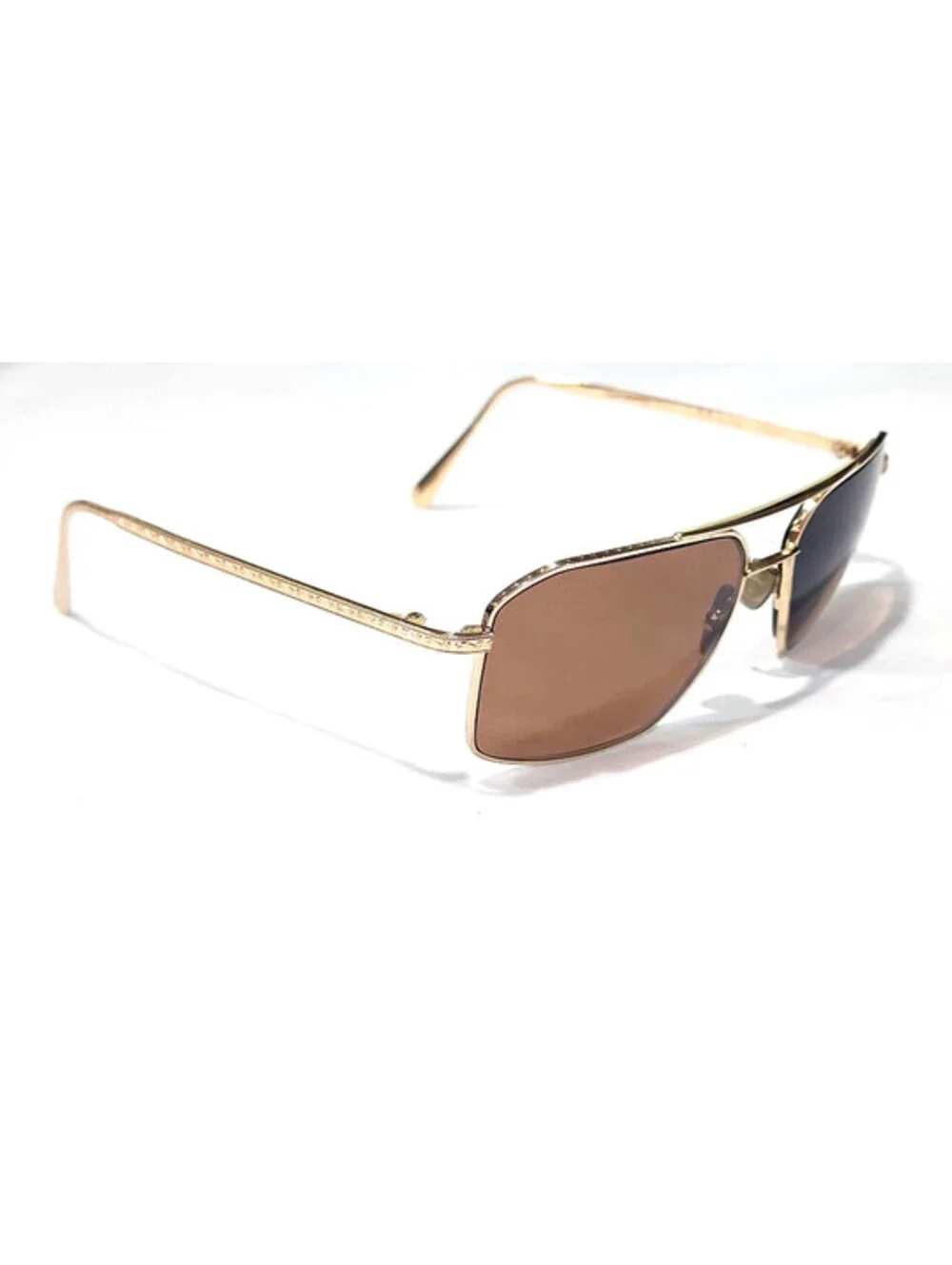 Morgenthal Frederics Apache No Lenses Gold Square Sunglasses Frame 57-16 140